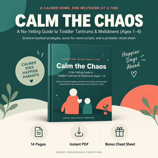 The No-Yelling Guide to Toddler Tantrums & Meltdowns (Ages 1–4)